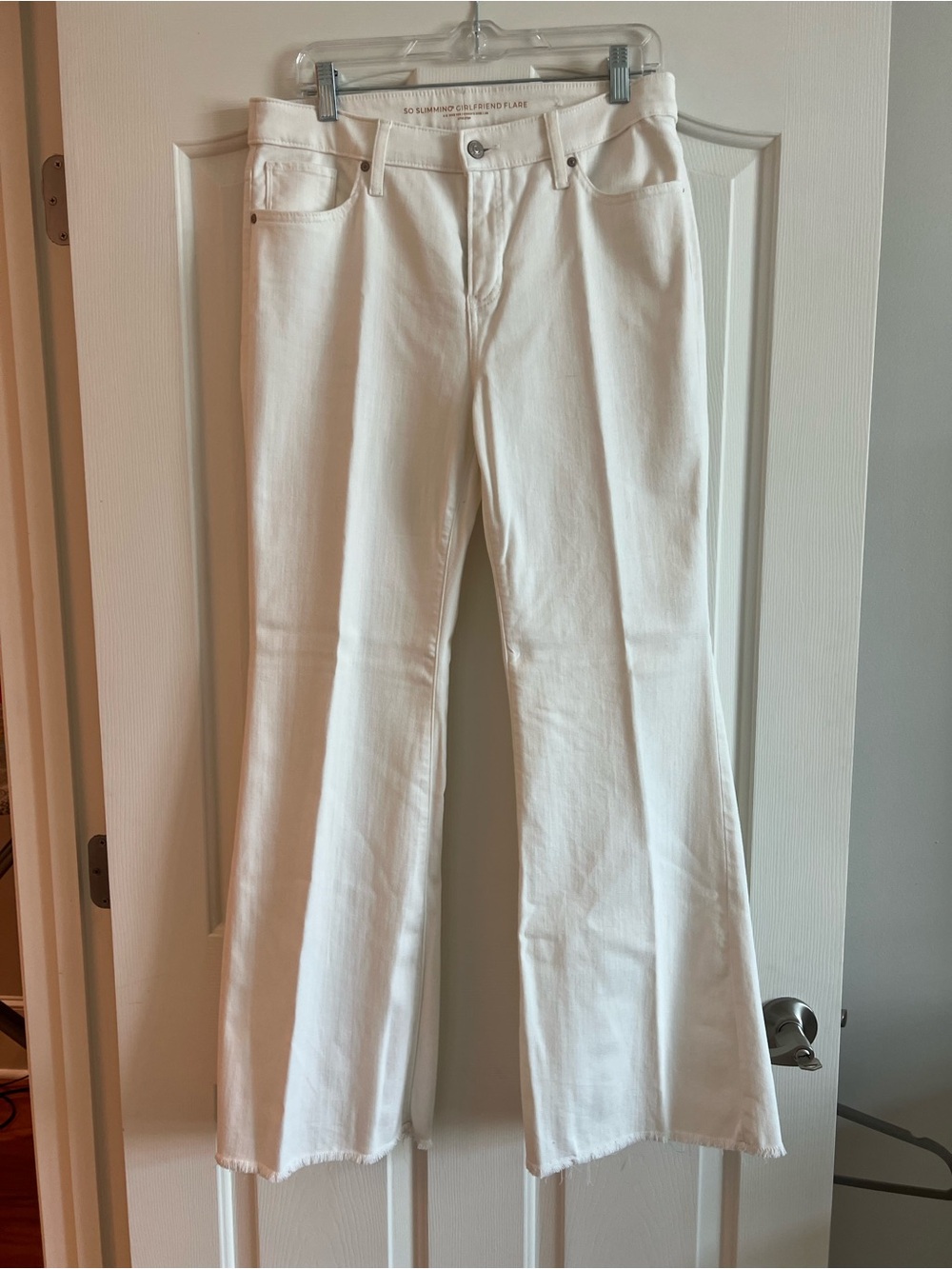 Chico's Off-White Wide Leg Flare Jeans